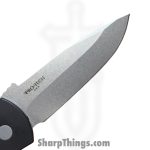 ProTech - E7A05-20CV - CQC7 - Automatic Knife - 20CV Stonewash Spear Point - 6061-T6 Aluminum - Black - Image 5