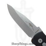 ProTech - E7A05-20CV - CQC7 - Automatic Knife - 20CV Stonewash Spear Point - 6061-T6 Aluminum - Black - Image 6