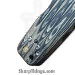 Elishewitz Custom Knives - ECKMacVSOG - Mac V SOG Axis Lock - Folding Knife - S45VN Matte Clip Point - G10 - Burl - Image 10