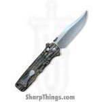 Elishewitz Custom Knives - ECKMacVSOG - Mac V SOG Axis Lock - Folding Knife - S45VN Matte Clip Point - G10 - Burl - Image 2