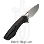 Gecko Customz KW - GCSIKFlo - Sikorae V2 - Folding Knife - CPM MagnaCut Satin Drop Point - Titanium Flo Party Inlay - Black Multi - Image 2
