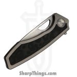 Gecko Customz KW - GCSIKKBP - Sikorae V2 - Folding Knife - CPM MagnaCut Satin Drop Point - Titanium Black Pearl Inlay - Silver Black - Image 4