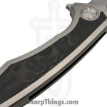 Gecko Customz KW - GCSIKKBP - Sikorae V2 - Folding Knife - CPM MagnaCut Satin Drop Point - Titanium Black Pearl Inlay - Silver Black - Image 5