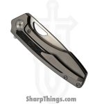 Gecko Customz KW - GCSIKKBP - Sikorae V2 - Folding Knife - CPM MagnaCut Satin Drop Point - Titanium Black Pearl Inlay - Silver Black - Image 3