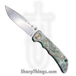 Spartan Blades - SF10 Custom G&C - Harsey Custom - Folding Knife - CPM Magnacut Stonewash Drop Point - Titanium - God and Country