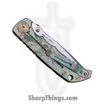 Spartan Blades - SF10 Custom G&C - Harsey Custom - Folding Knife - CPM Magnacut Stonewash Drop Point - Titanium - God and Country - Image 4