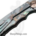Spartan Blades - SF10 Custom G&C - Harsey Custom - Folding Knife - CPM Magnacut Stonewash Drop Point - Titanium - God and Country - Image 6