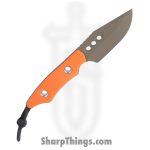 Heretic Knives - H065-18A-OG-G10 - Kobold - Fixed Blade Knife - CPM MagnaCut OD Green Clip Point - G10 - Orange - Image 2
