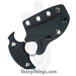 Kubey - KUB404A - Stheno - Fixed Blade Knife - 14C28N Stonewash Dagger - G10 - Black - Image 2