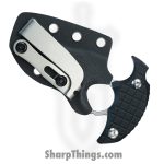 Kubey - KUB404A - Stheno - Fixed Blade Knife - 14C28N Stonewash Dagger - G10 - Black - Image 3