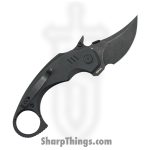 Kubey - KUB440F - Jaw - Folding Knife - 14C28N Blackwash Pikal - G10 - Black - Image 2