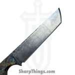 Lex Rex - LEXBS26001 - Midsized Deathstick - Fixed Blade Knife - AEB-L Stonewash Tanto - Dyed Ash Burl Truestone Buckeye Burl - Black Brown - Image 7