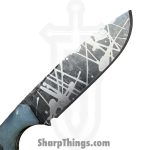 Lex Rex - LEXBS26004 - Midsized Goblin - Fixed Blade Knife - AEB-L Paint Splatter Modified Tanto - G10 - Jade - Image 4