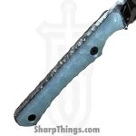 Lex Rex - LEXBS26004 - Midsized Goblin - Fixed Blade Knife - AEB-L Paint Splatter Modified Tanto - G10 - Jade - Image 6
