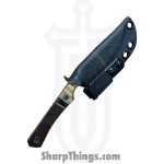 Lex Rex - LEXBS26005 - Midsized Goblin - Fixed Blade Knife - AEB-L Stonewash Modified Tanto - Curly Maple Truestone Toasted Curly Cottonwood - Brown Black - Image 10