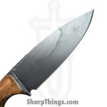 Lex Rex - LEXBS26006 - Cowboy - Fixed Blade Knife - W2 Steel Stonewash Drop Point - Cherry Burl Truestone Buckeye Burl - Brown Turquoise - Image 3