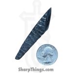 Lex Rex - LEXBS26008-1 - Keychain Scraps - Fixed Blade Knife - Damascus Kiridashi - Skeletonized - White - Image 2