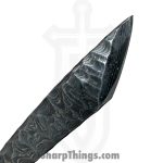 Lex Rex - LEXBS26008-1 - Keychain Scraps - Fixed Blade Knife - Damascus Kiridashi - Skeletonized - White - Image 3