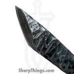 Lex Rex - LEXBS26008-1 - Keychain Scraps - Fixed Blade Knife - Damascus Kiridashi - Skeletonized - White - Image 4