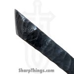 Lex Rex - LEXBS26008-2 - Keychain Scraps - Fixed Blade Knife - Damascus Kiridashi - Skeletonized - Brown - Image 4