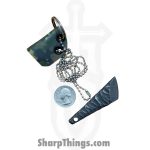 Lex Rex - LEXBS26008-3 - Keychain Scraps - Fixed Blade Knife - AEB-L Stonewash Kiridashi - Skeletonized - Camo - Image 6