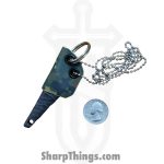 Lex Rex - LEXBS26008-3 - Keychain Scraps - Fixed Blade Knife - AEB-L Stonewash Kiridashi - Skeletonized - Camo - Image 8