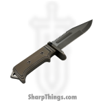 Medford Knife and Tool - MK0754TQ-12KB-SPQ3-HT - USMC Raider - Fixed Blade Knife - S45VN Tumbled w/ Satin Flats Clip Point - G10 - Multi - Image 2