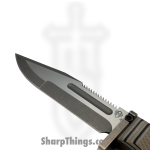 Medford Knife and Tool - MK0754TQ-12KB-SPQ3-HT - USMC Raider - Fixed Blade Knife - S45VN Tumbled w/ Satin Flats Clip Point - G10 - Multi - Image 3