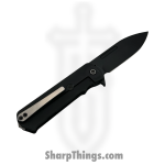 Medford Knife and Tool - MK140SPD-30PV-TPCP-BN - TFF-4 - Folding Knife - S35VN Coated Drop Point - "Gatorbelly" Inlay Titanium - Black - Image 2