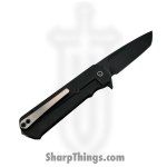 Medford Knife and Tool - MK140SPT-30PV-TPCP-BN - TFF-4 - Folding Knife - S35VN Coated Tanto - "Gatorbelly Inlay" Titanium - Black - Image 2
