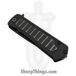 Medford Knife and Tool - MK140SPT-30PV-TPCP-BN - TFF-4 - Folding Knife - S35VN Coated Tanto - "Gatorbelly Inlay" Titanium - Black - Image 3