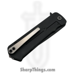 Medford Knife and Tool - MK140SPT-30PV-TPCP-BN - TFF-4 - Folding Knife - S35VN Coated Tanto - "Gatorbelly Inlay" Titanium - Black - Image 4
