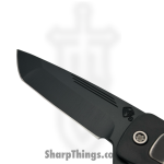 Medford Knife and Tool - MK140SPT-30PV-TPCP-BN - TFF-4 - Folding Knife - S35VN Coated Tanto - "Gatorbelly Inlay" Titanium - Black - Image 6