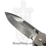 Medford Knife and Tool - MK140STD-01TM-TSCS-BN - TFF-4 - Folding Knife - S35VN Tumbled Drop Point - BB "Predator" Inlay Titanium - Grey - Image 5