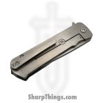 Medford Knife and Tool - MK140STT-01TM-TSCS-BN - TFF-4 - Folding Knife - S35VN Tumbled Tanto - BB "Predator" Inlay Titanium - Grey - Image 4