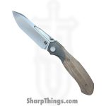 Null Knives - NULLBS2601 - Vandal - Folding Knife - Vanax SuperClean Stonewash Tanto - Micarta - Natural