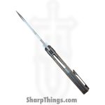 Null Knives - NULLBS2601 - Vandal - Folding Knife - Vanax SuperClean Stonewash Tanto - Micarta - Natural - Image 3