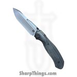 Null Knives - NULLBS2602 - Vandal - Folding Knife - Vanax SuperClean Stonewash Tanto - Micarta - Black