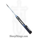 Null Knives - NULLBS2603 - Vandal - Folding Knife - Vanax SuperClean Satin Tanto - Titanium FATCarbon - Purple Haze - Image 3