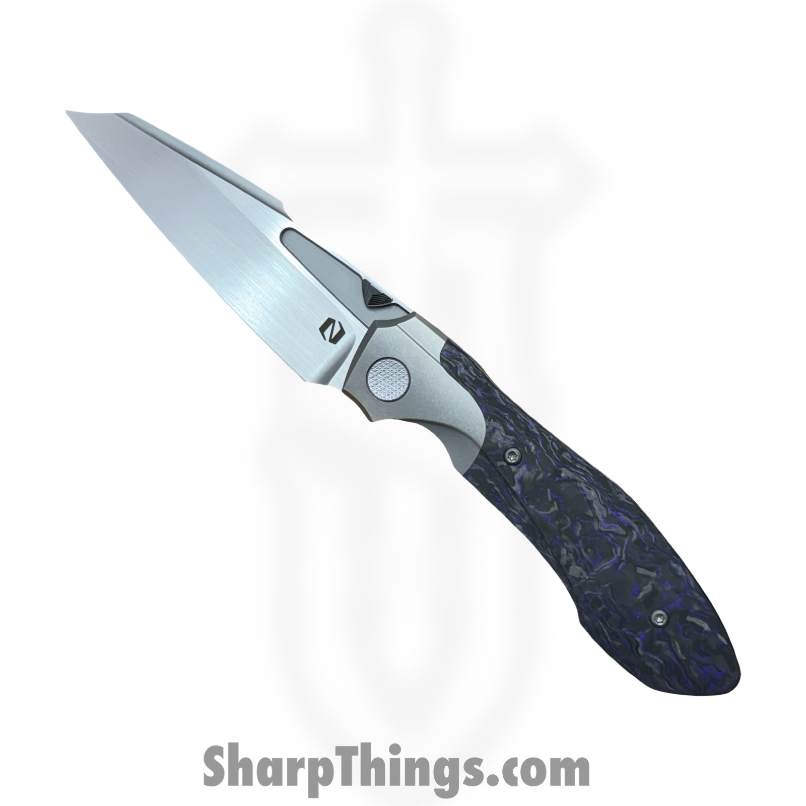 NULLBS2604_1.jpg Null Knives - NULLBS2604 - VooDoo - Folding Knife - Vanax SuperClean Satin Clip Point - Titanium Technocarbo - Purple - Image 1