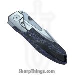 Null Knives - NULLBS2604 - VooDoo - Folding Knife - Vanax SuperClean Satin Clip Point - Titanium Technocarbo - Purple - Image 6