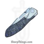 Null Knives - NULLBS2604 - VooDoo - Folding Knife - Vanax SuperClean Satin Clip Point - Titanium Technocarbo - Purple - Image 7