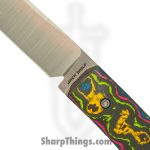 Jack Wolf Knives - PIONE-FX-01-CC-80S - Pioneer FIXedc - Fixed Blade Knife - CPM S90V Satin Drop Point - FatCarbon - 80's - Image 2