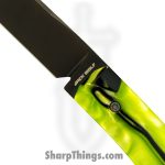 Jack Wolf Knives - PIONE-FX-01-KIR-TOX-GRN - Pioneer FIXedc - Fixed Blade Knife - CPM S90V Coated Drop Point - Kirinite - Toxic Green - Image 2