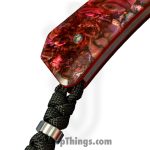 Jack Wolf Knives - PIONE-FX-01-RED-ABALONE - Pioneer FIXedc - Fixed Blade Knife - CPM S90V Satin Drop Point - Abalone - Red - Image 3