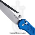 ProTech - PN1100-LTD Blue - Avalon - Folding Knife - CPM MagnaCut Satin Drop Point - Knurled Aluminum - Blue - Image 3