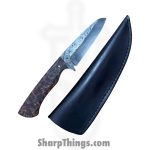 Red Monkey CK - RMCKBS2601 - Enterprise - Fixed Blade Knife - 1095 HC Acid Wash Wharncliffe - Copper Grip X - Copper - Image 4