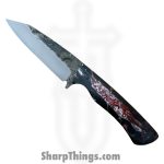 Red Monkey CK - RMCKBS2602 - Enterprise - Fixed Blade Knife - 1095 HC Acid Wash Wharncliffe - Epoxy - Multi