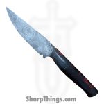 Red Monkey CK - RMCKBS2603 - Chisel Monkey - Fixed Blade Knife - 1095 HC Stonewash Wharncliffe - Epoxy - Multi