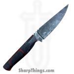 Red Monkey CK - RMCKBS2603 - Chisel Monkey - Fixed Blade Knife - 1095 HC Stonewash Wharncliffe - Epoxy - Multi - Image 2